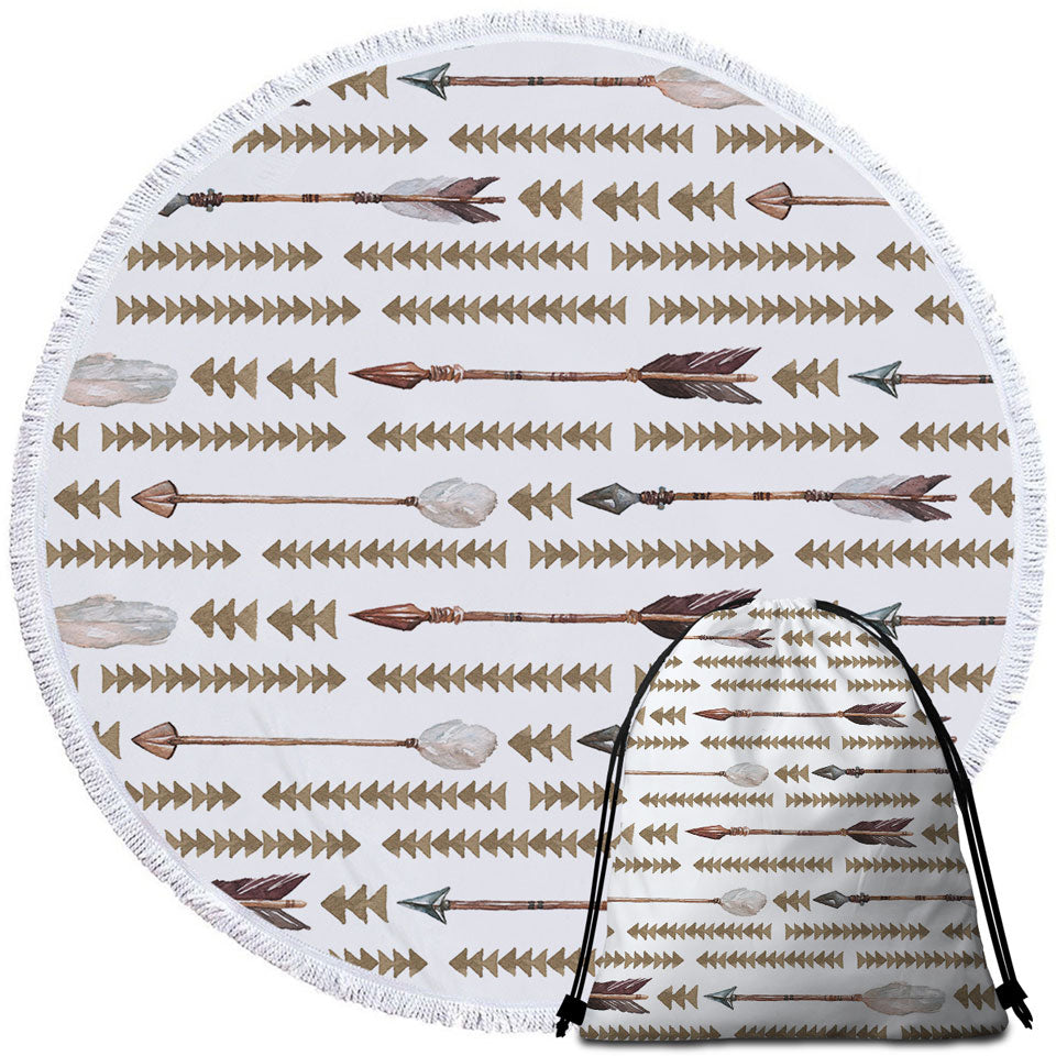 Native American Beach Towels Arrows Design