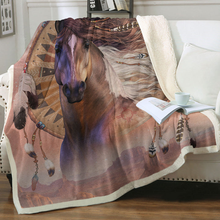 products/Native-American-Horse-Spirit-and-Dream-Catcher-Throws