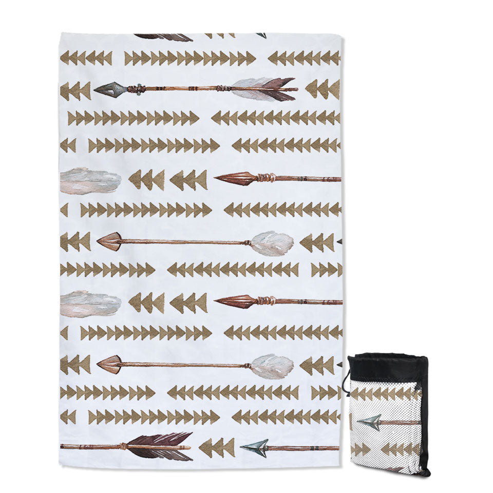 Native American Thin Beach Towels Arrows Design