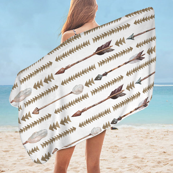 Native American Unique Beach Towels Arrows Design