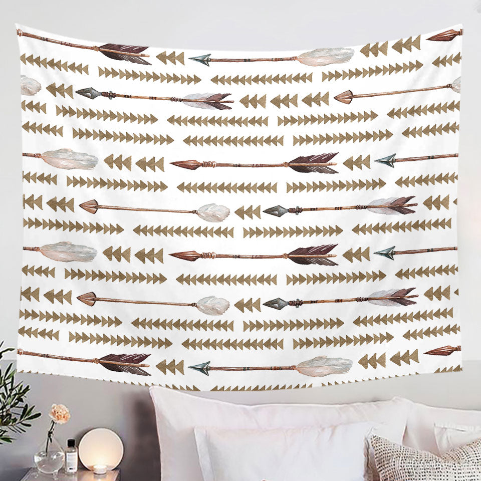 Native American Wall Tapestry with Arrows Design
