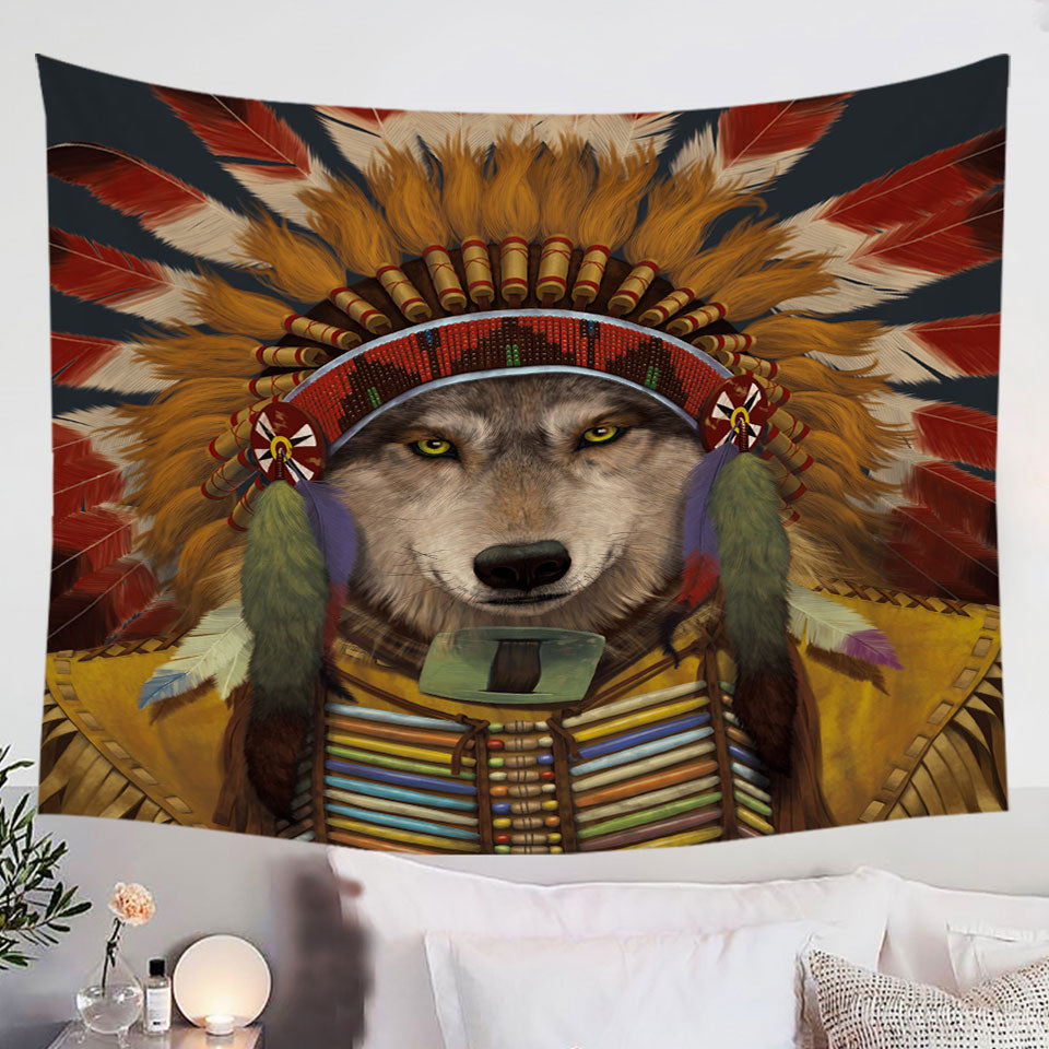 Native-American-Wolf-Spirit-Chief-Tapestry