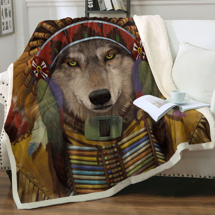 products/Native-American-Wolf-Spirit-Chief-Throw-Blanket