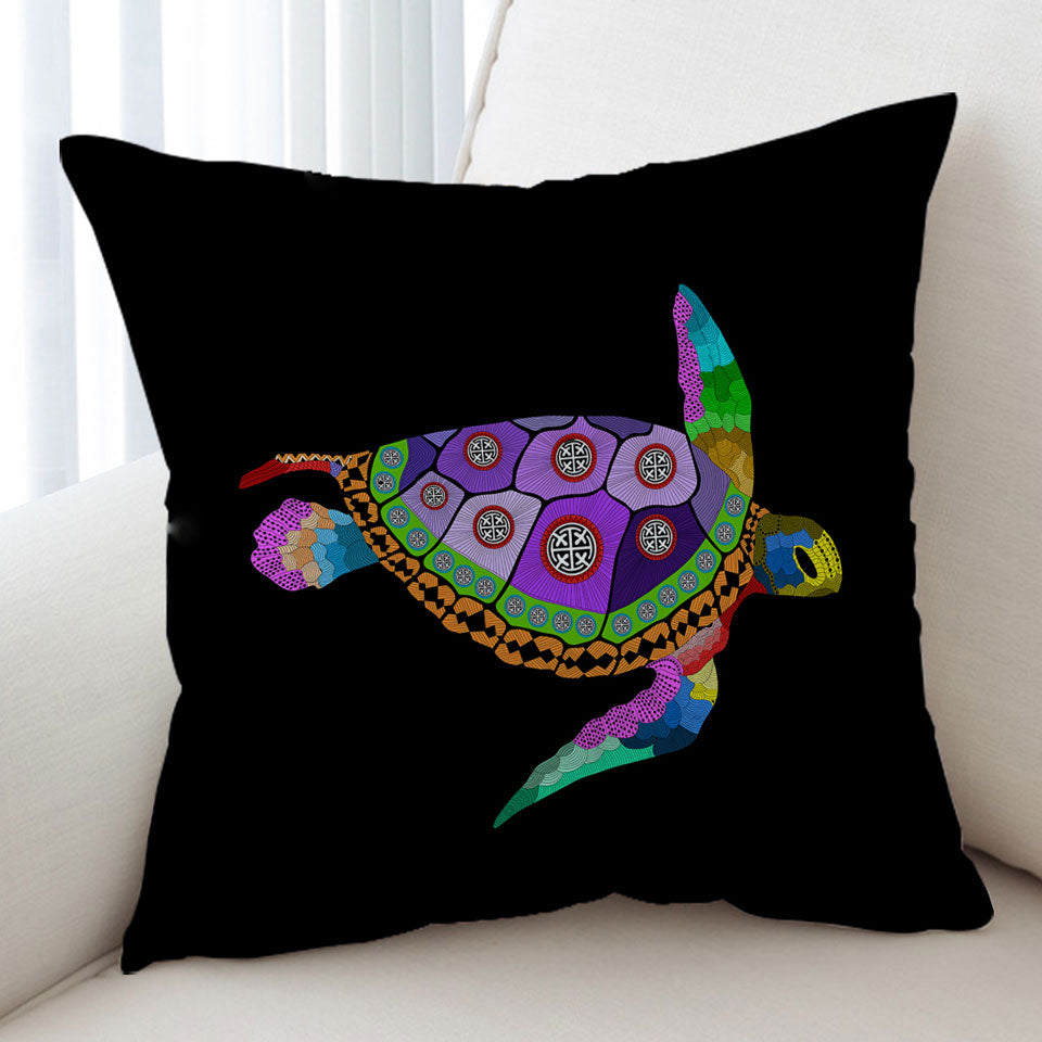 Native Purple Turtle Cushions