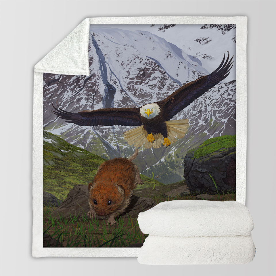 products/Nature-Art-Alaska-Wild-Eagle-Sherpa-Blanket
