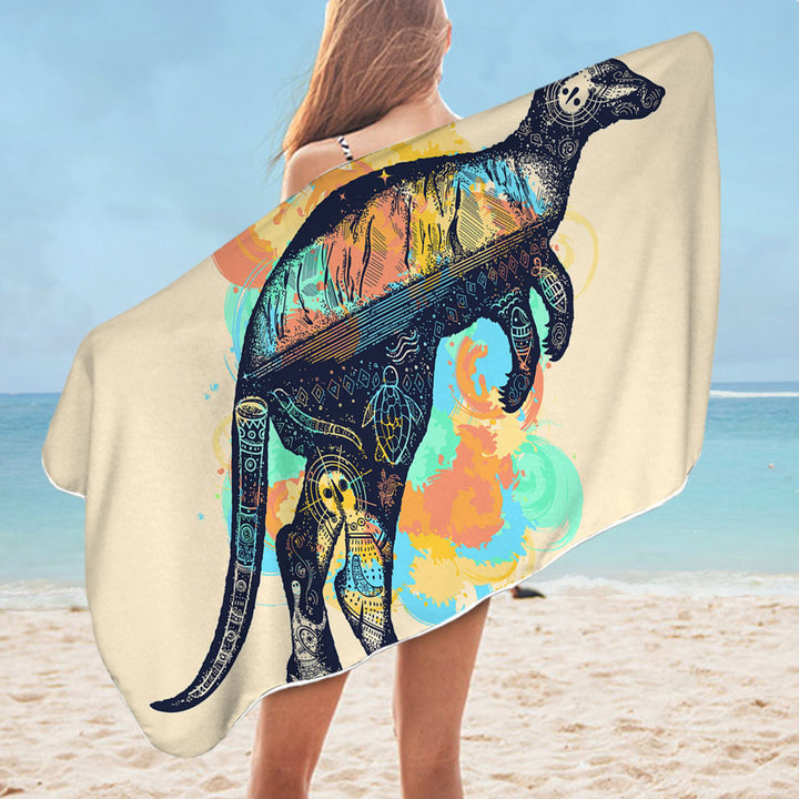Nautical Beach Towels with Kangaroo