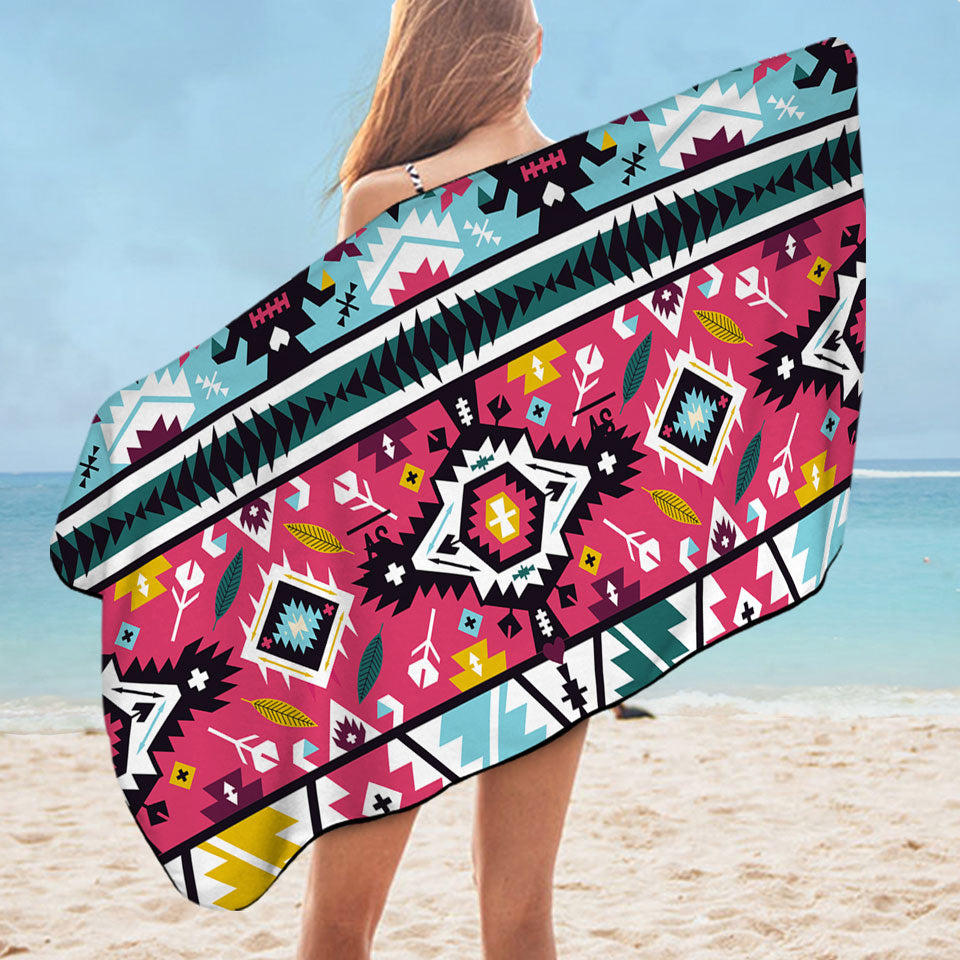 Nice Beach Towels Aztec Print