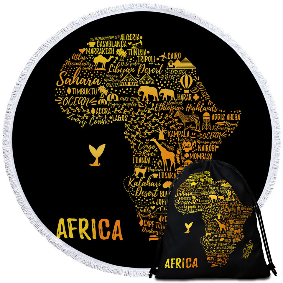 Nice Beach Towels of Fascinating Africa The African Continent