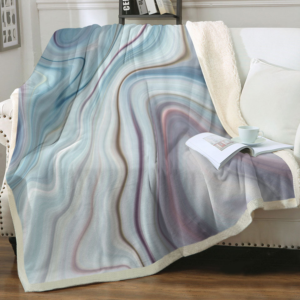 Nice Throws of Blue Hues Marble