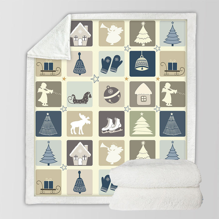 Nice Winter and Christmas Throw Blanket