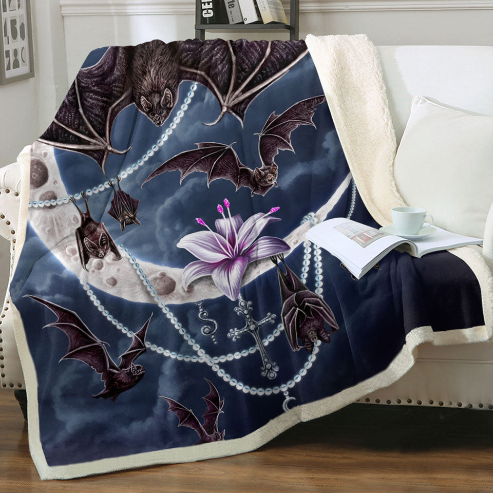 products/Night-Art-Bat-Moon-and-Lilies-Throw-Blanket