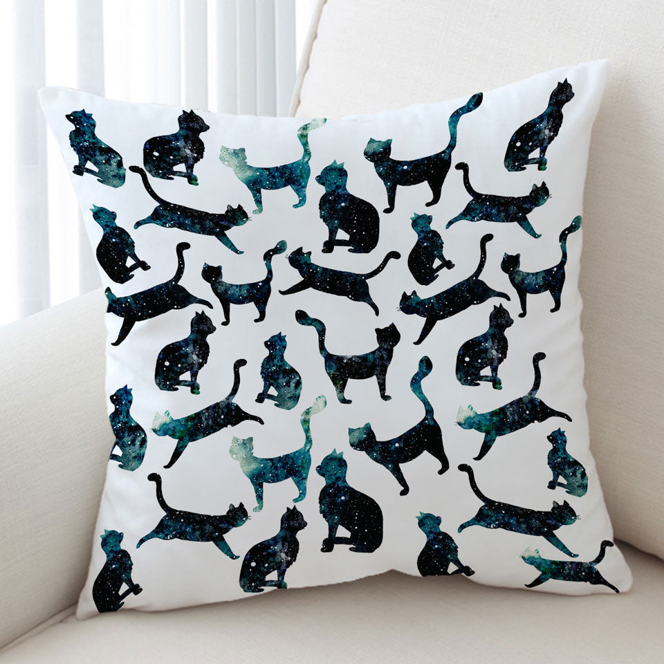 Night Skies Cats Cushion Cover