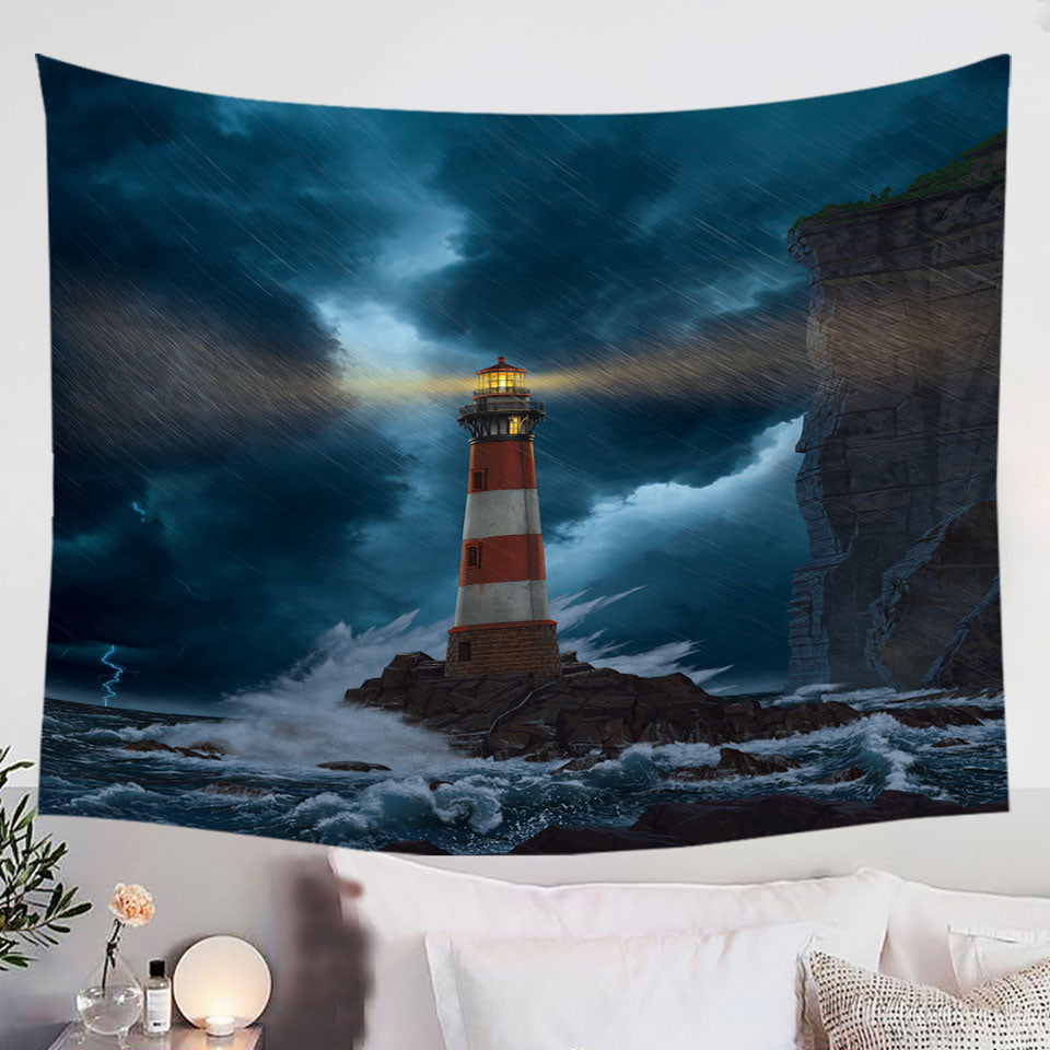 Ocean-Coastal-Wall-Decor-Art-the-Unbreakable-Lighthouse-Tapestry