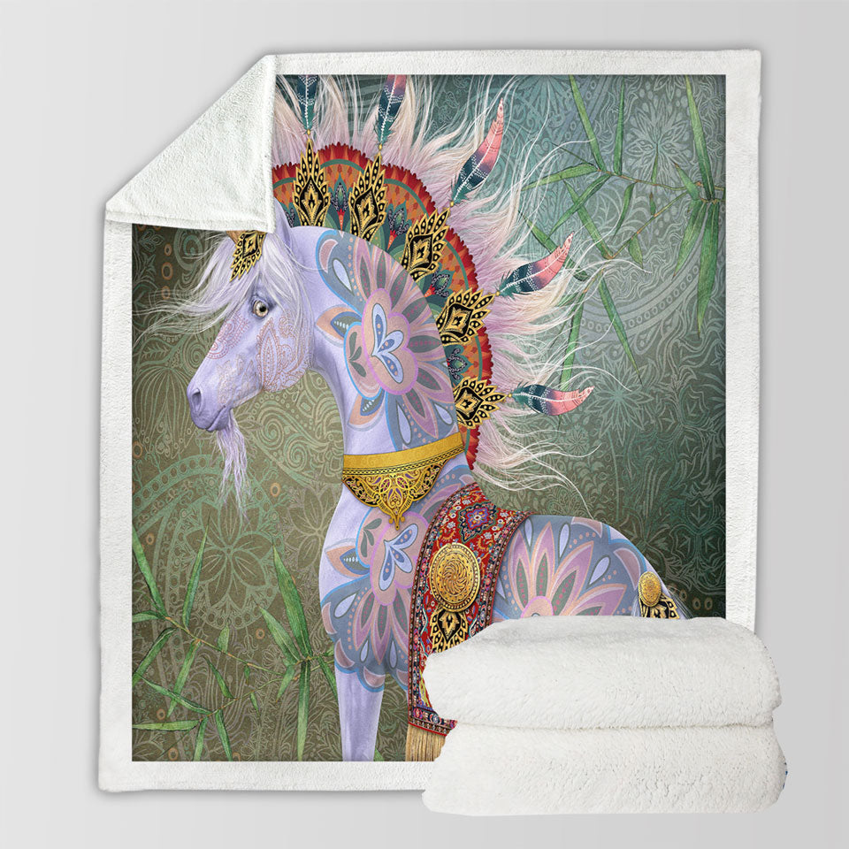 products/Oriental-Native-White-Unicorn-Sherpa-Blanket