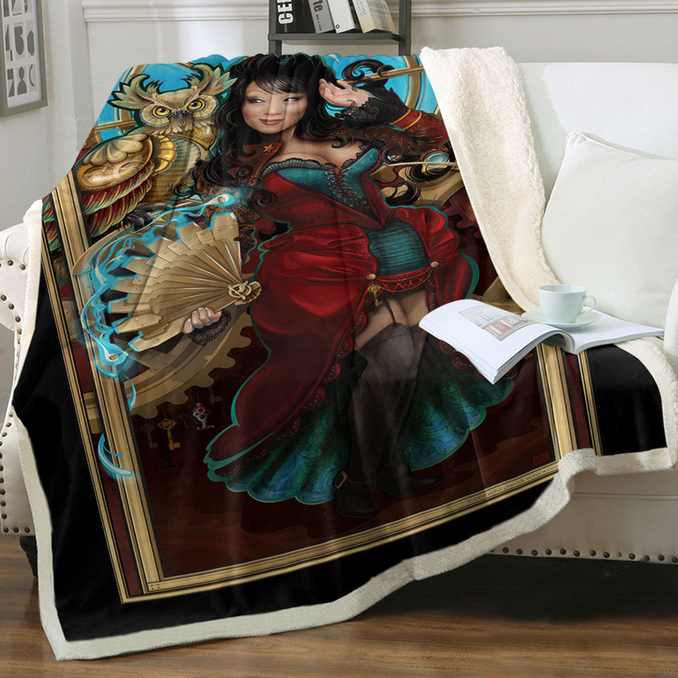 products/Owl-and-Beautiful-Japanese-Princess-Throws