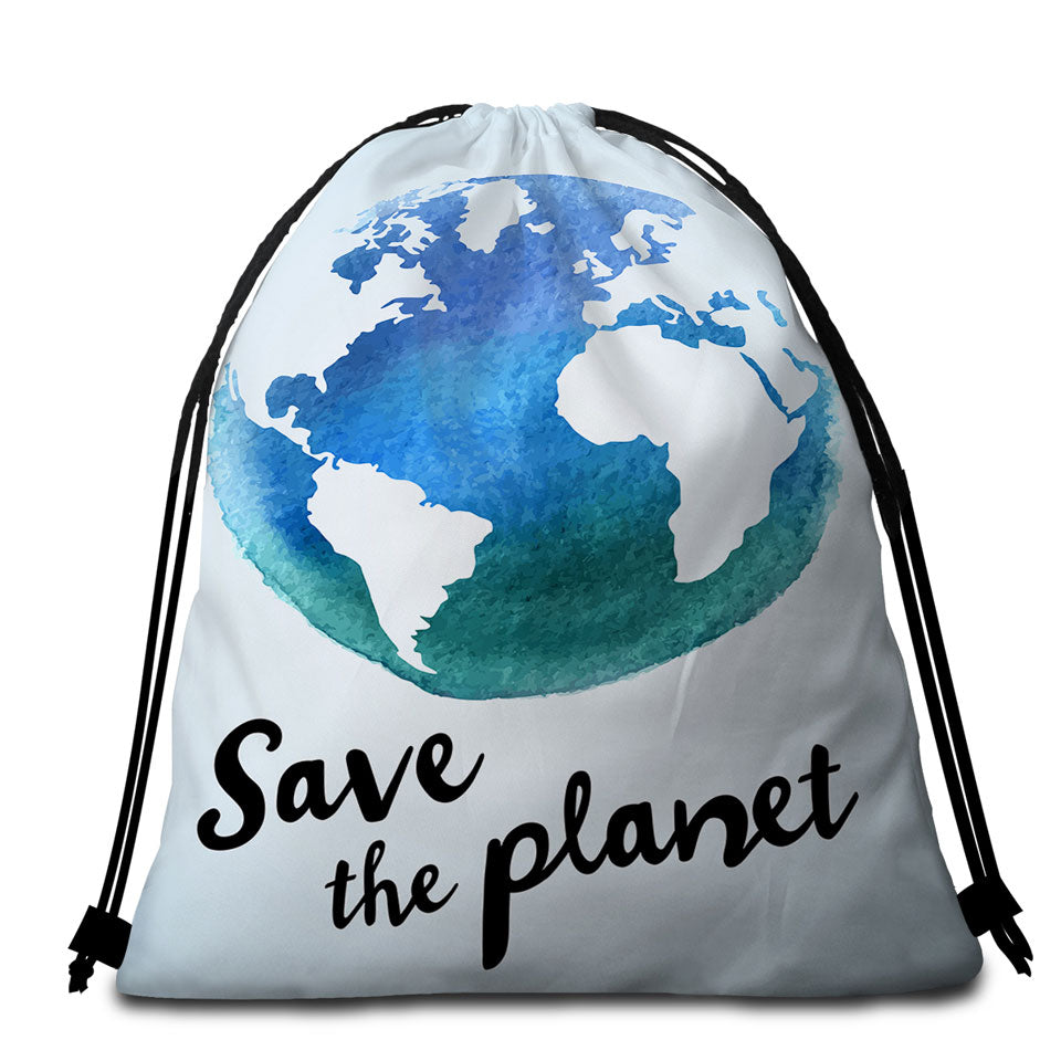 Packable Beach Towel Save the Planet