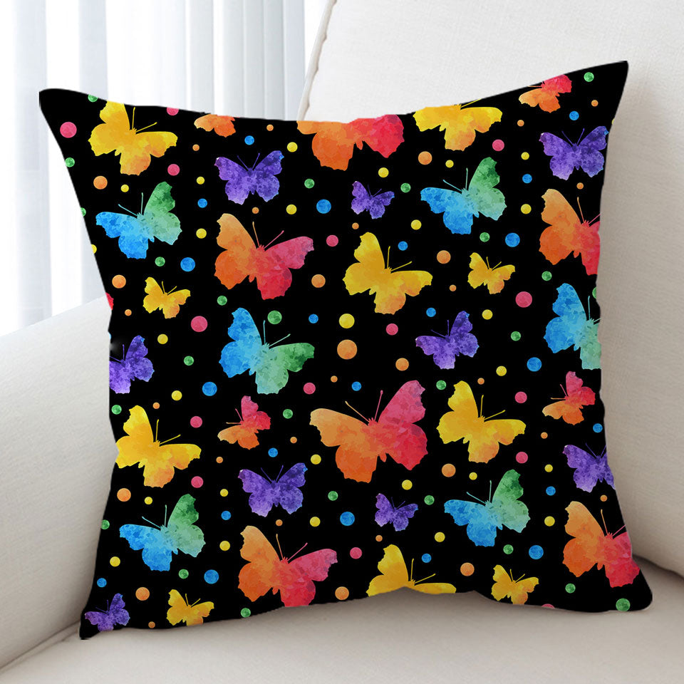 Pastel Butterflies Sofa Pillows
