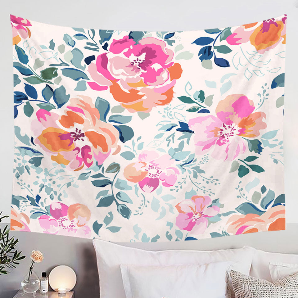 Pinkish Roses Bouquet Wall Art Prints