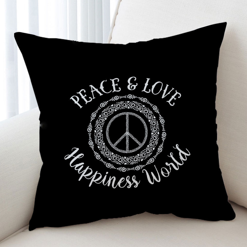 Peace and Love Positive Pillow Covers