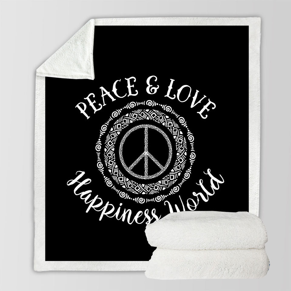Peace and Love Positive Throws