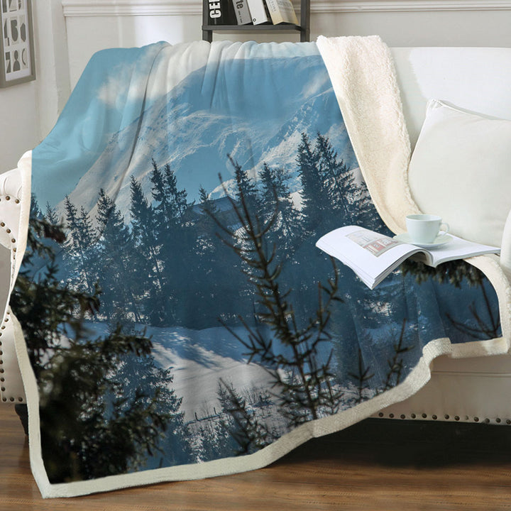Peaceful Mountain Throw Blanket