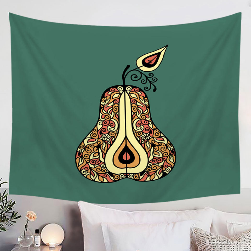Water colored Flowers Tapestry Wall Hanging