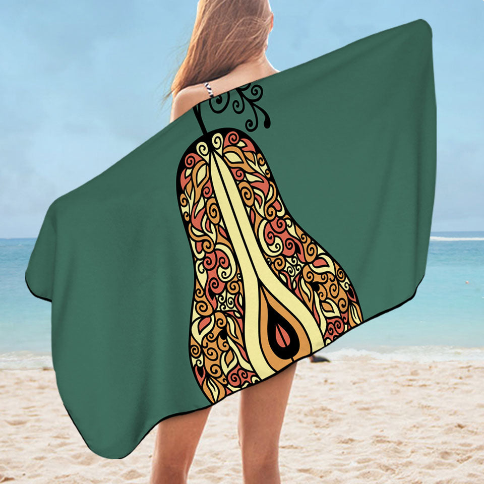 Pear Unusual Beach Towels