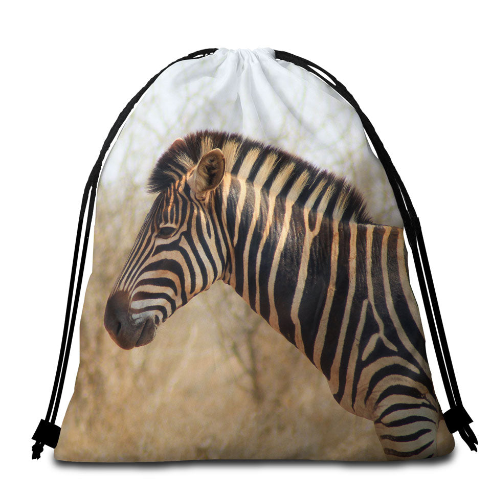 Photo of Wild Zebra Beach Towels and Bags Set