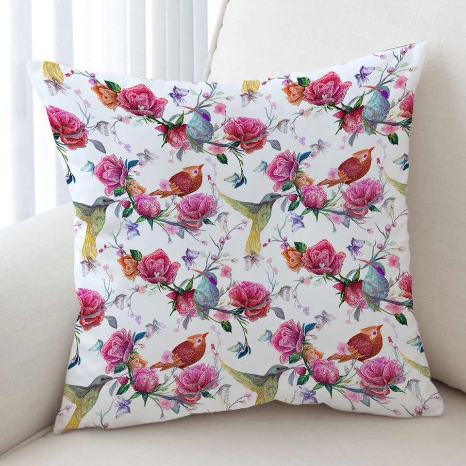 Pink Roses Cushion Covers
