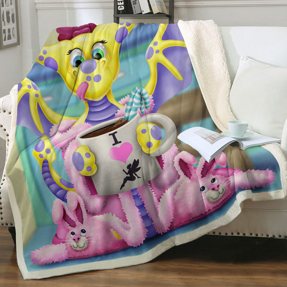 products/Pink-and-Purple-Girly-Throw-Blanket-with-Dragon