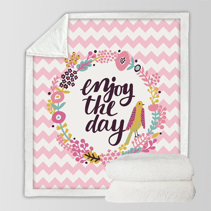 Pinkish Fleece Blankets Encouragement