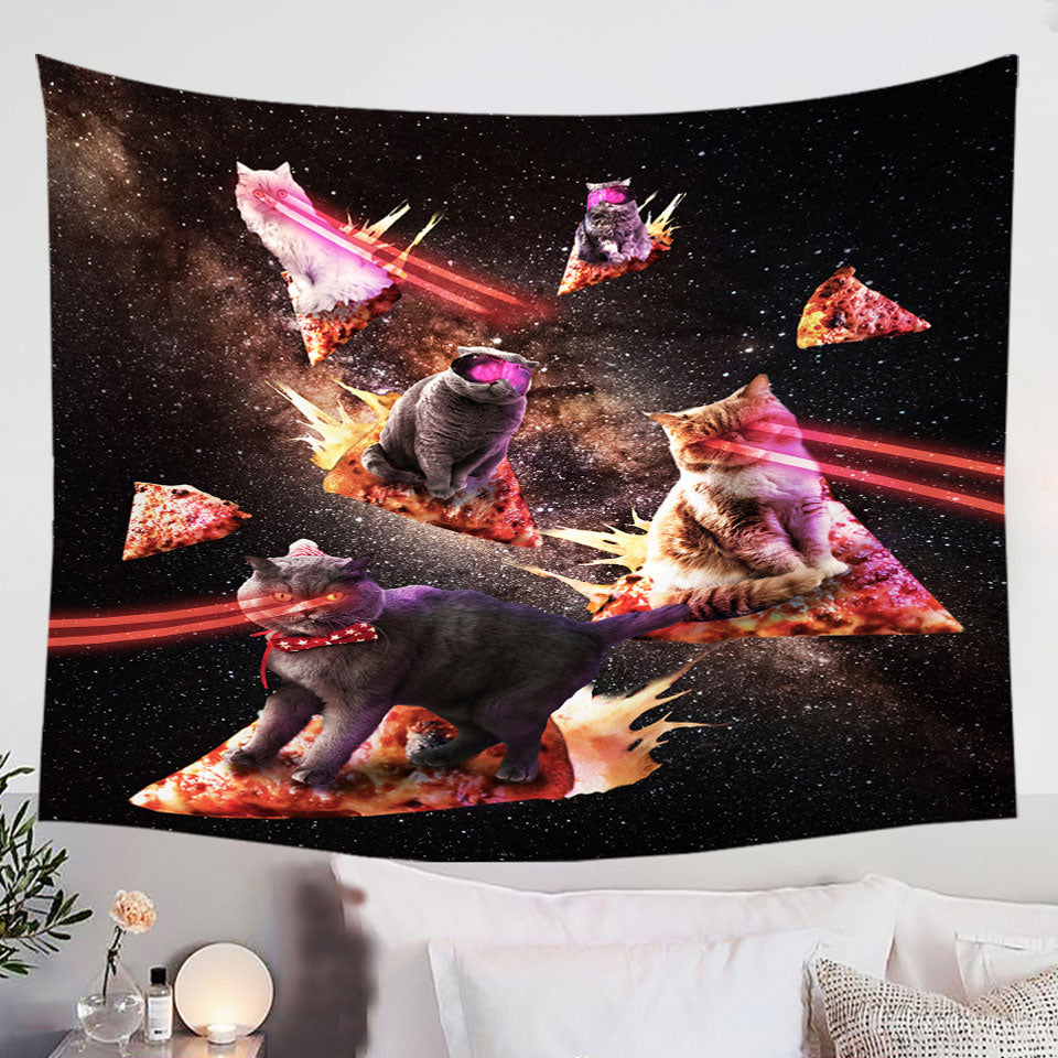 Places-to-Buy-Tapestries-with-Funny-and-Cool-Galaxy-Pizza-Cats-with-Laser-Eyes