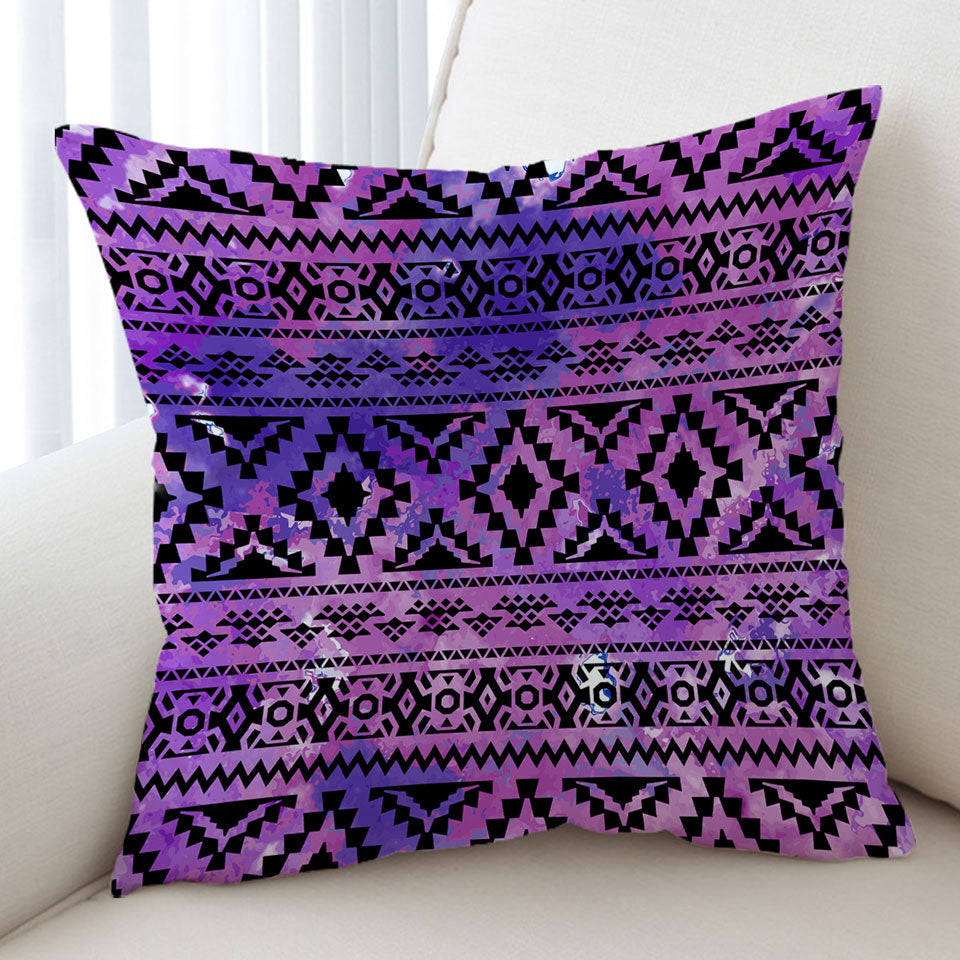 Purple Aztec Cushions
