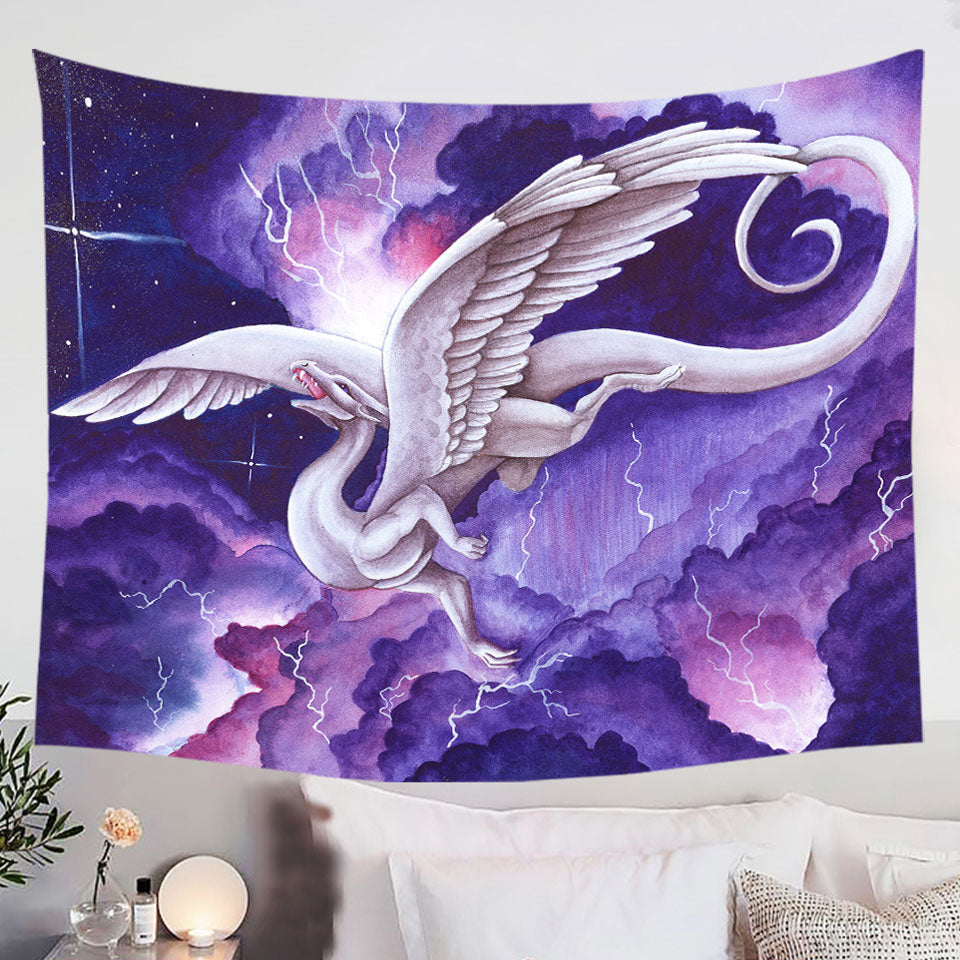 Purple-Lightning-Storm-Dancer-Cool-Dragon-Art-Painting-Women-Wall-Decor