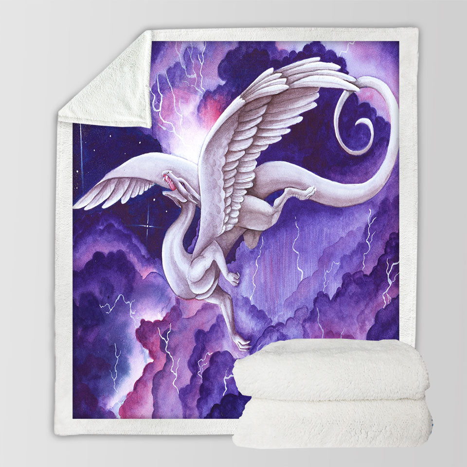 products/Purple-Lightning-Storm-Dancer-Cool-Dragon-Art-Painting-Womens-Sofa-Blankets