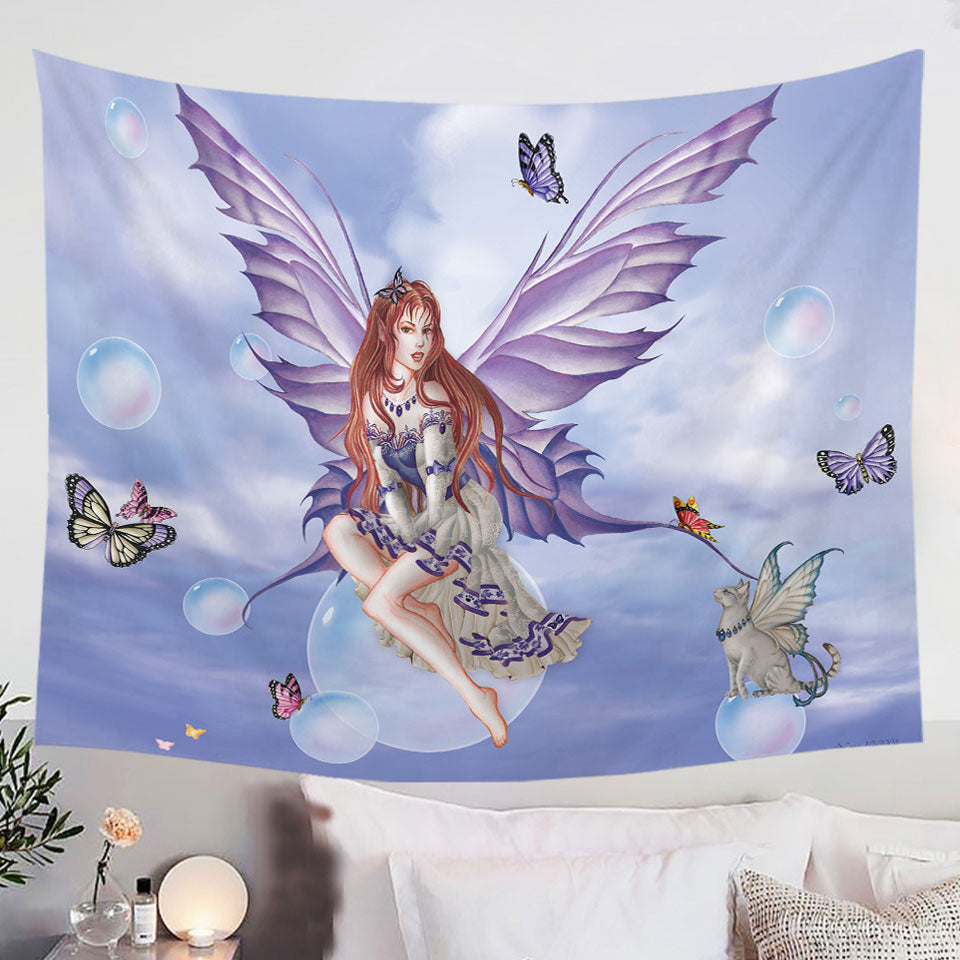Purplelace-and-Butterflies-Beautiful-Elf-Fairy-Tapestry