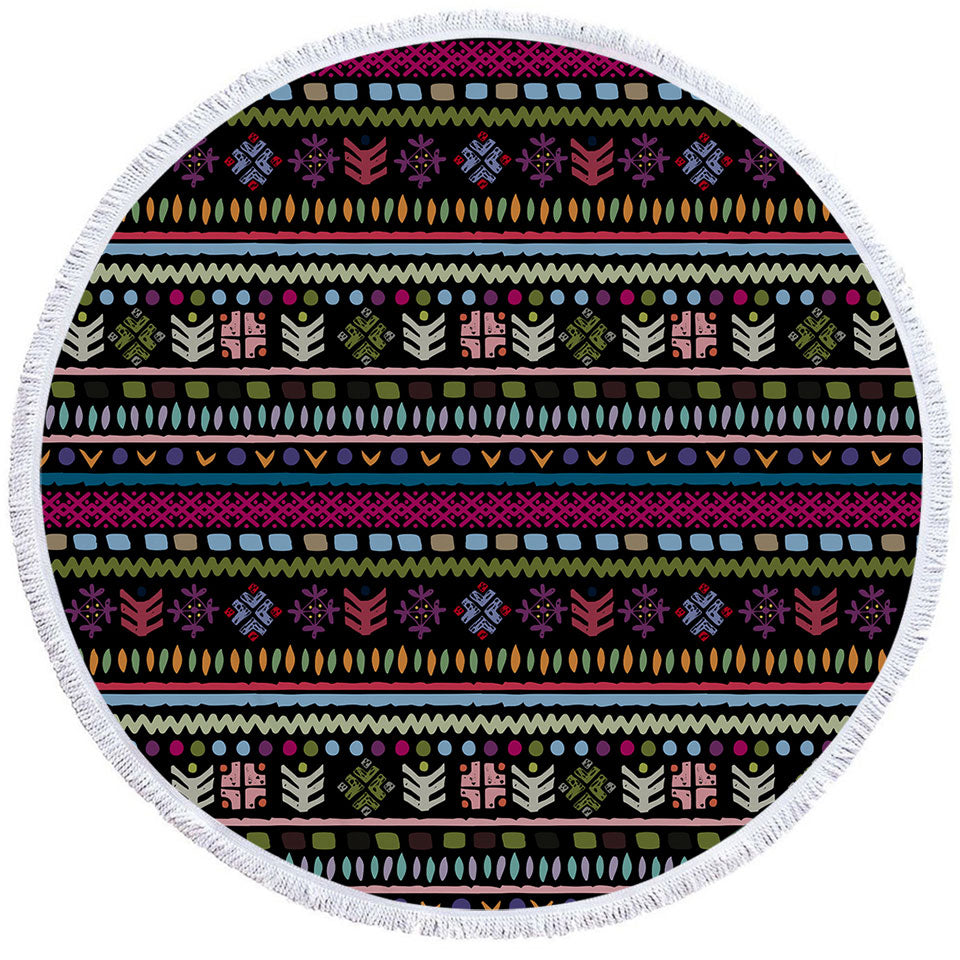 Purplish African Beach Towels Design