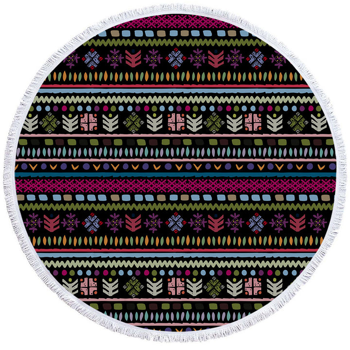 Purplish African Beach Towels Design