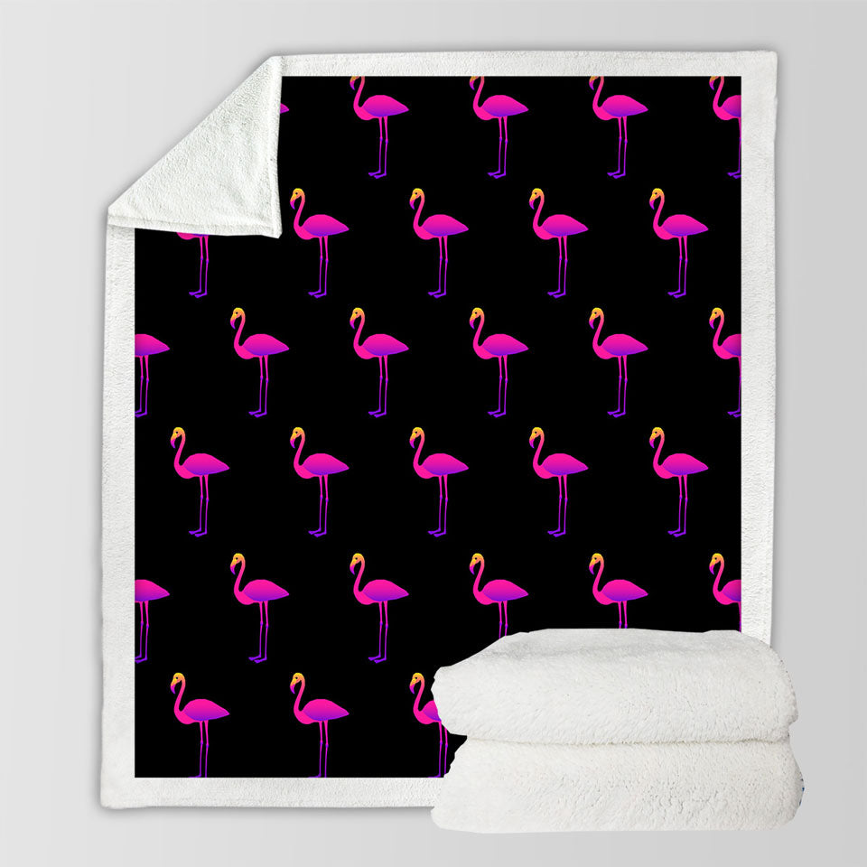 Purplish Flamingo Throws