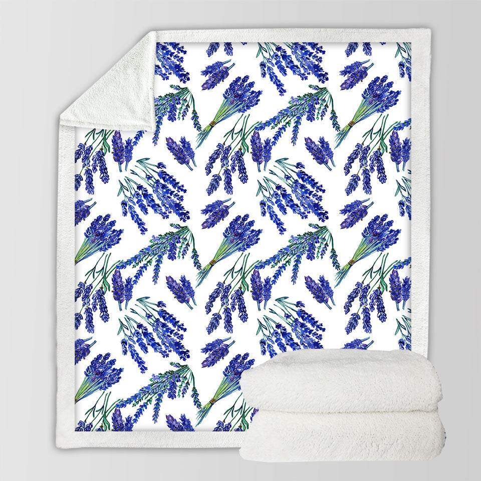 Purplish Lavender Throw Blanket