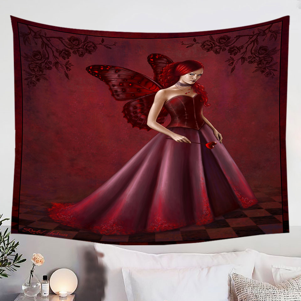 Queen-of-Hearts-Red-Art-Beautiful-Woman-Wall-Decor-Tapestry