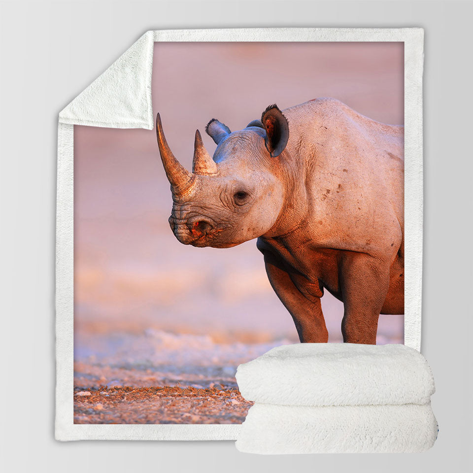 Real Rhino Sherpa Blanket