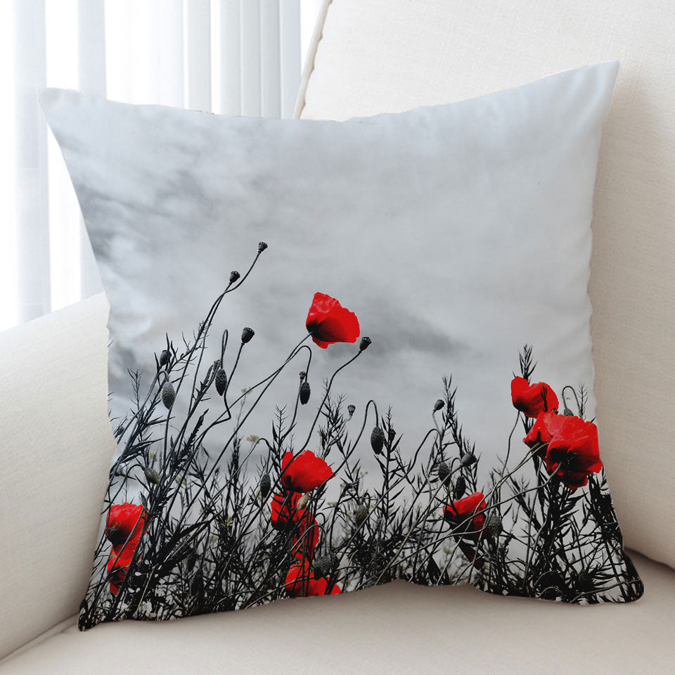 Red Poppies Cushions