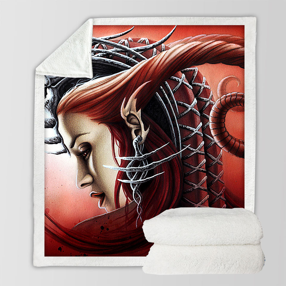 products/Redhead-Woman-Gothic-Fantasy-Art-Queen-Evil-unusual-Blankets