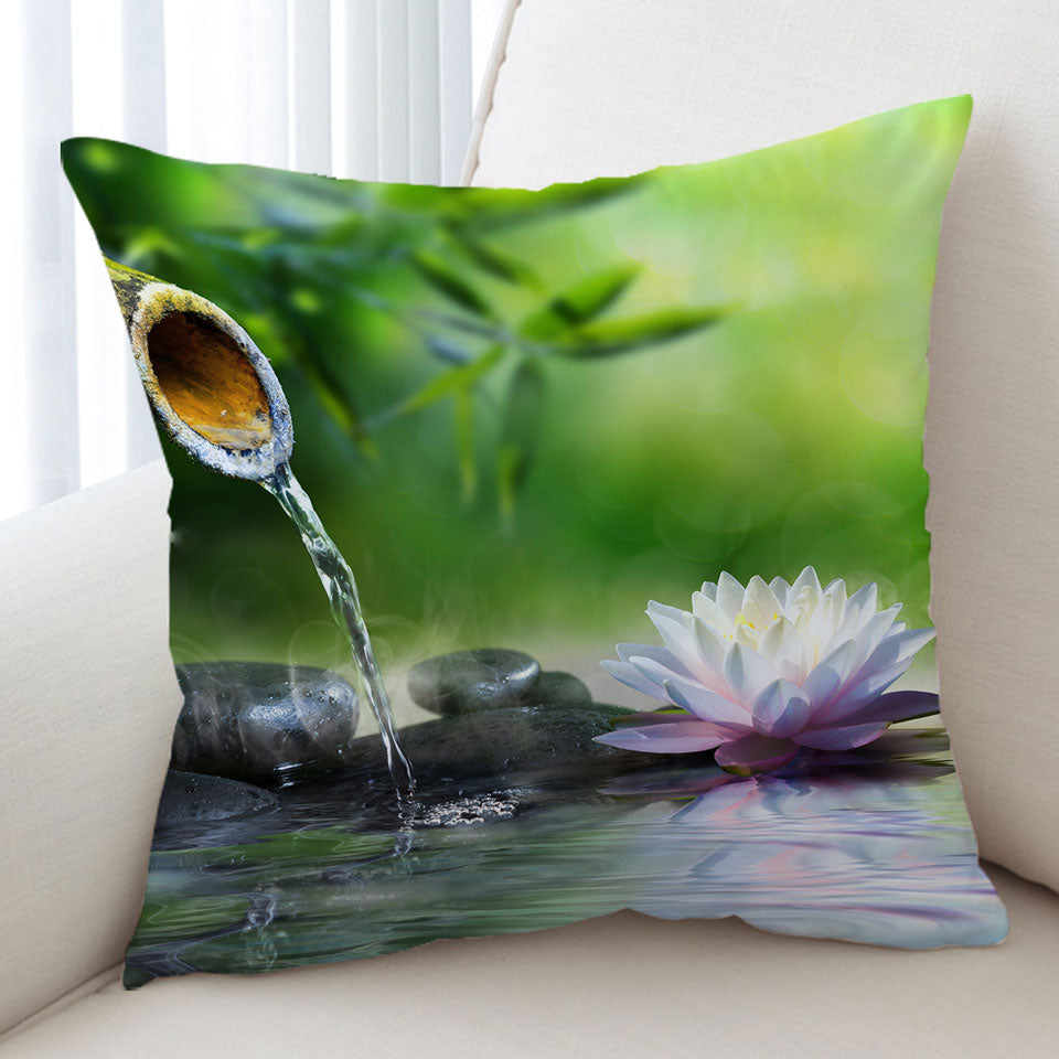 Relaxing Decorative Cushions Water Lily Tickle