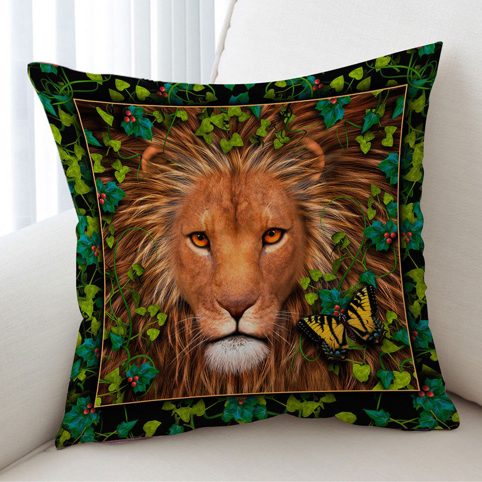 Return of the King Grape leaves Lion Cushion Covers