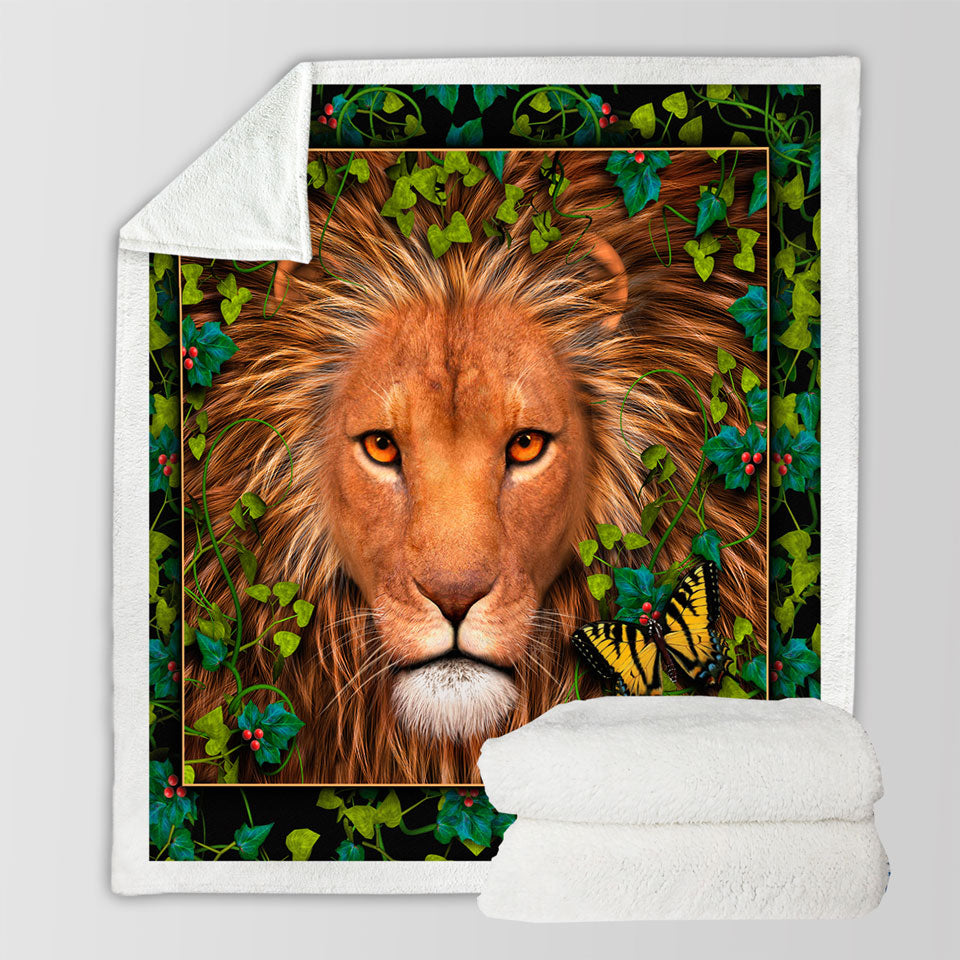 products/Return-of-the-King-Grape-leaves-Lion-Throw-Blanket