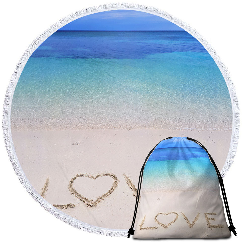 Romantic Beach Towels The Beach of Love