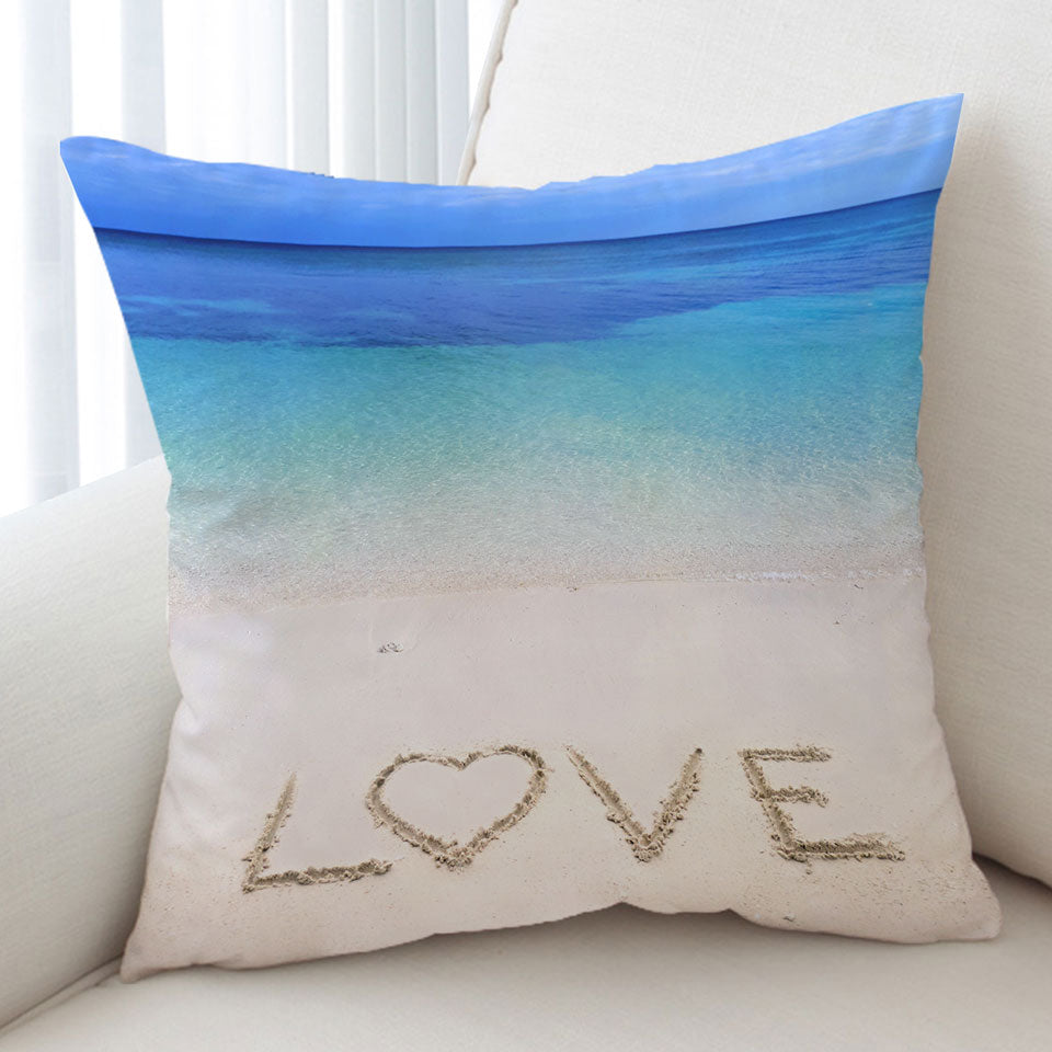 Romantic Cushions The Beach of Love