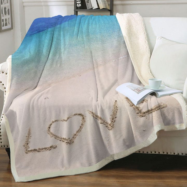 Romantic Lightweight Blankets The Beach of Love